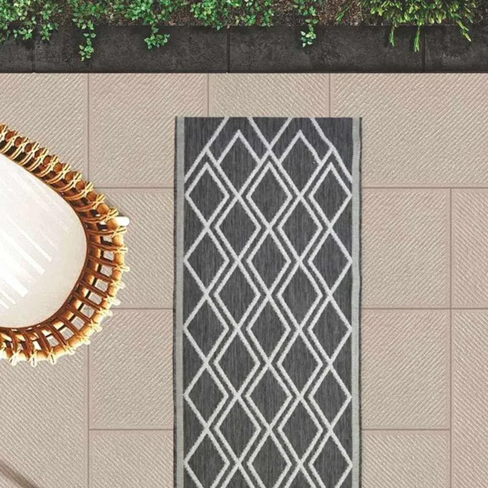 County Diamonds Rug - Silver