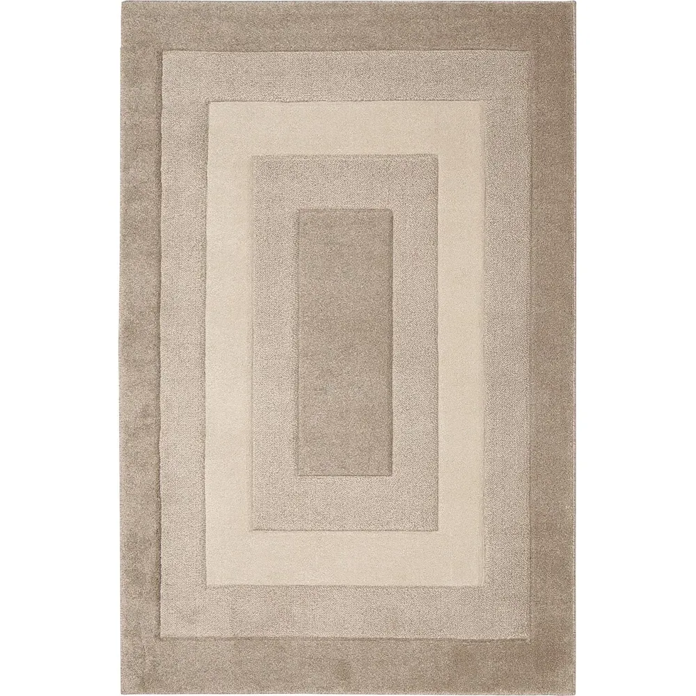 Daytona Border Rug - Latte, Polypropylene image
