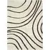 Isobar Shaggy Rug - Ivory and Black, Polyester