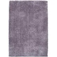 Lilac Snug Plain Shaggy Rug - Purple, Polyester