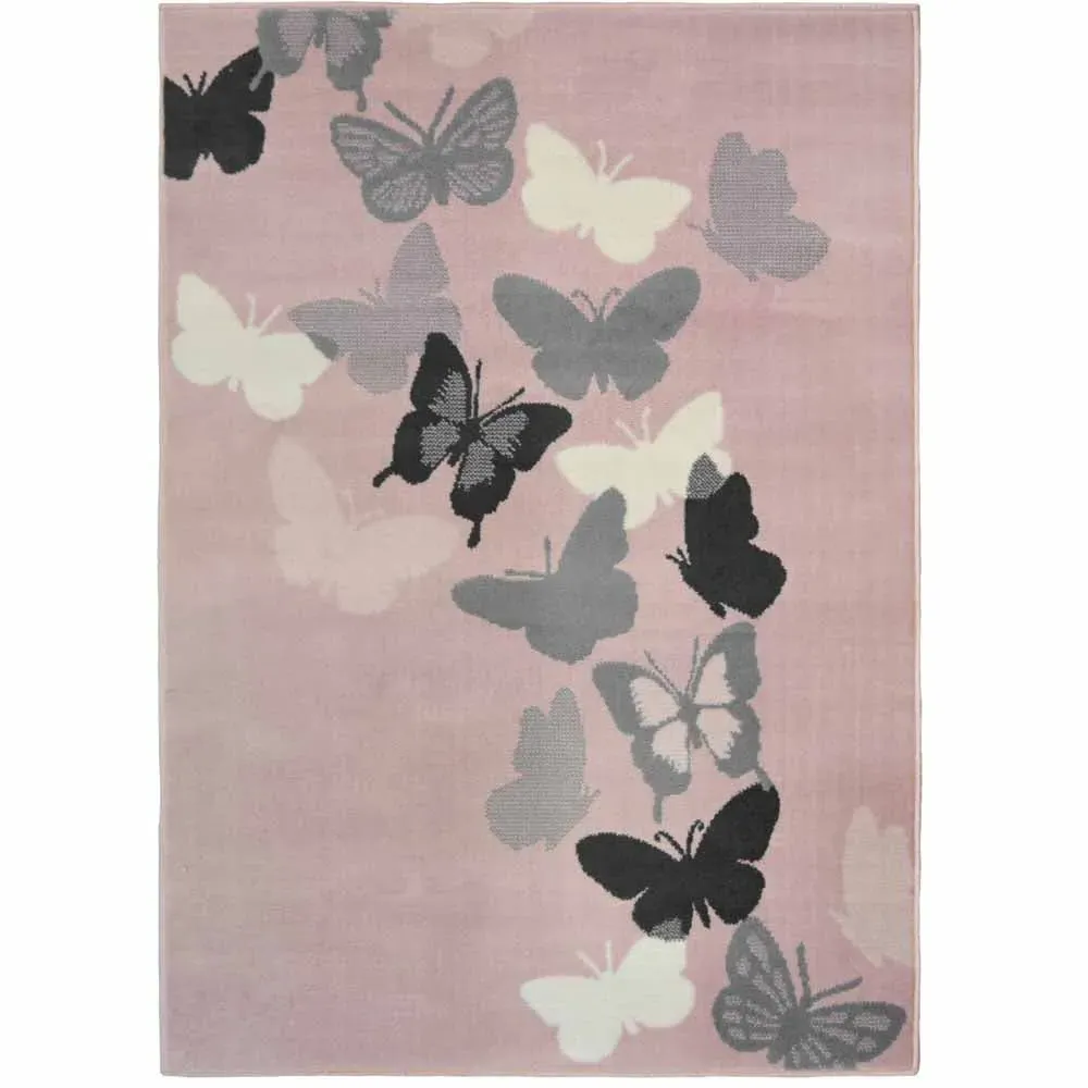 Maestro Butterfly Rug 80x150cm - Grey, Polypropylene image
