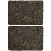 Melrose Distributer Door Mat Twin Pack - Taupe, Polyester