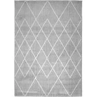 Overlap Diamond Rug 120 x 170cm - Grey