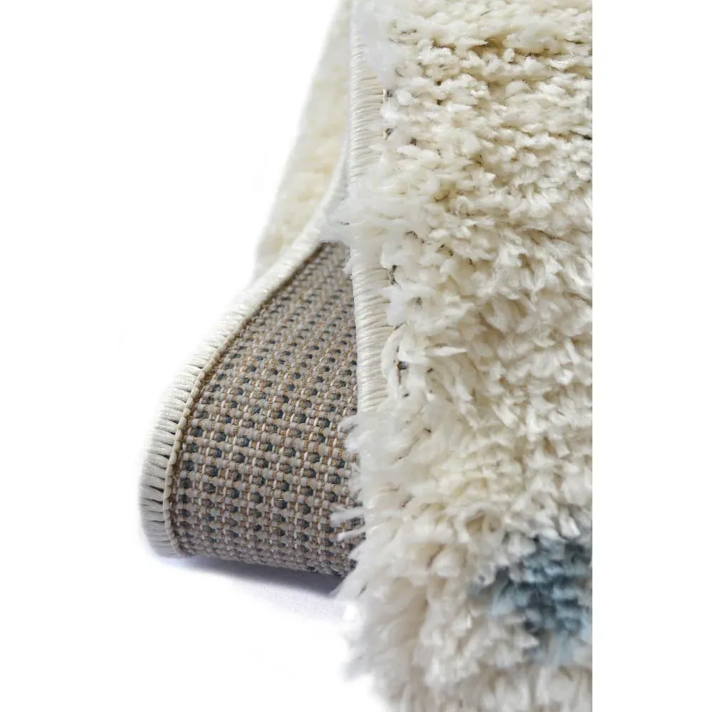 Rectangular Shaggy Rug - Multi, Polyester