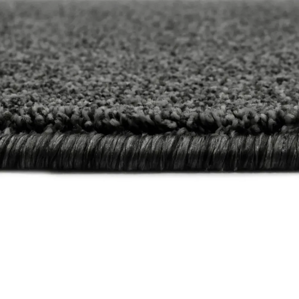 Relay Round Rug 200cm - Charcoal, Mixed Fibres