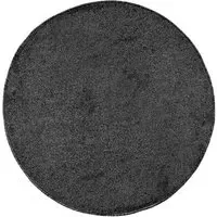 Relay Round Rug 200cm - Charcoal, Mixed Fibres