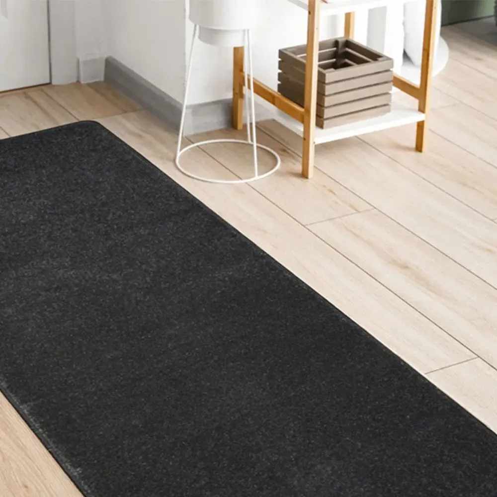 Relay Runner Rug - Charcoal, Mixed Fibres