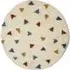 Round Shaggy Rug 100cm - Multi, Polyester