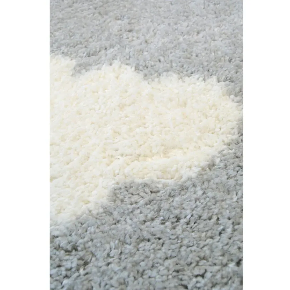 Snug Cloud Shaggy Rug - Grey, Polyester