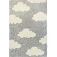 Snug Cloud Shaggy Rug - Grey, Polyester