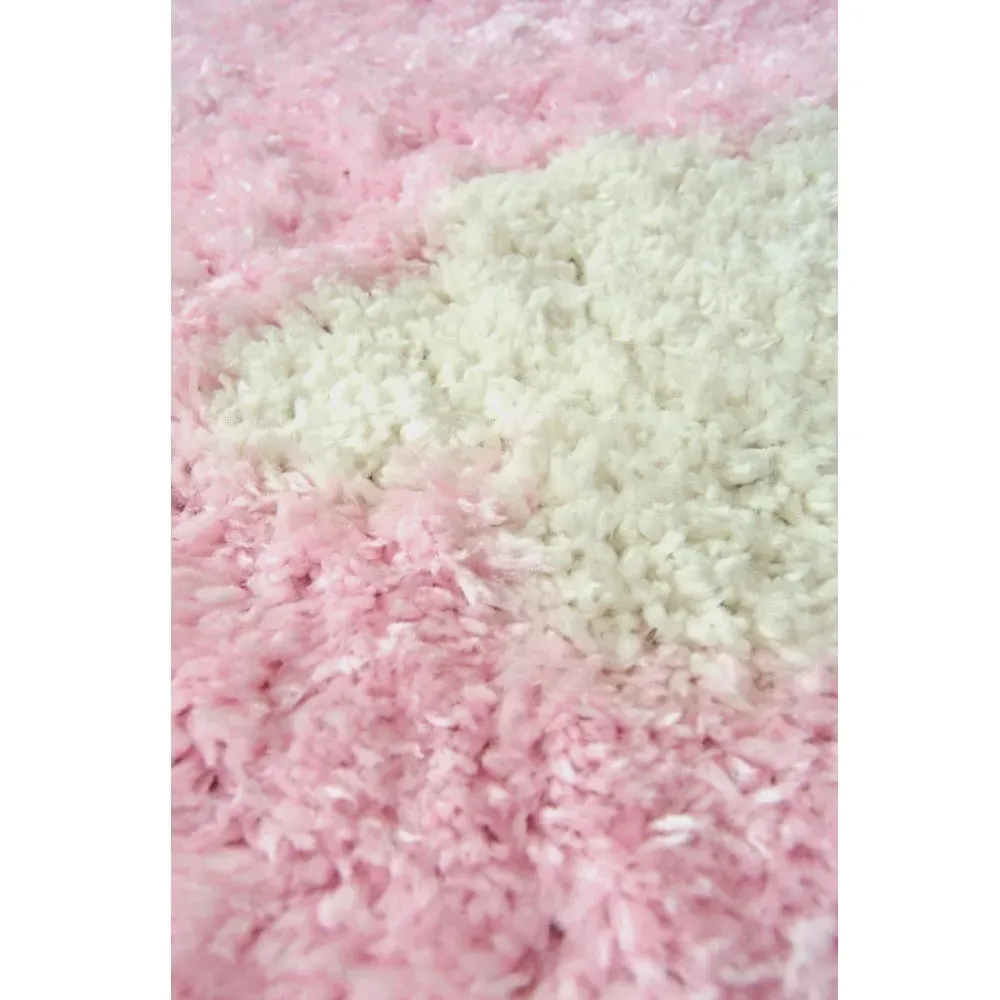 Snug Cloud Shaggy Rug - Pink, Polyester