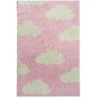 Snug Cloud Shaggy Rug - Pink, Polyester