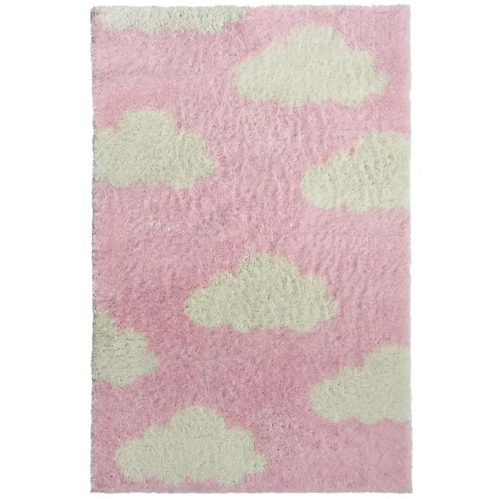 Snug Cloud Shaggy Rug - Pink, Polyester image