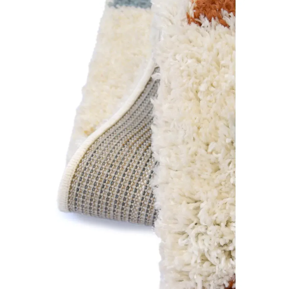Snug Triangles Shaggy Rug - Multi, Polyester