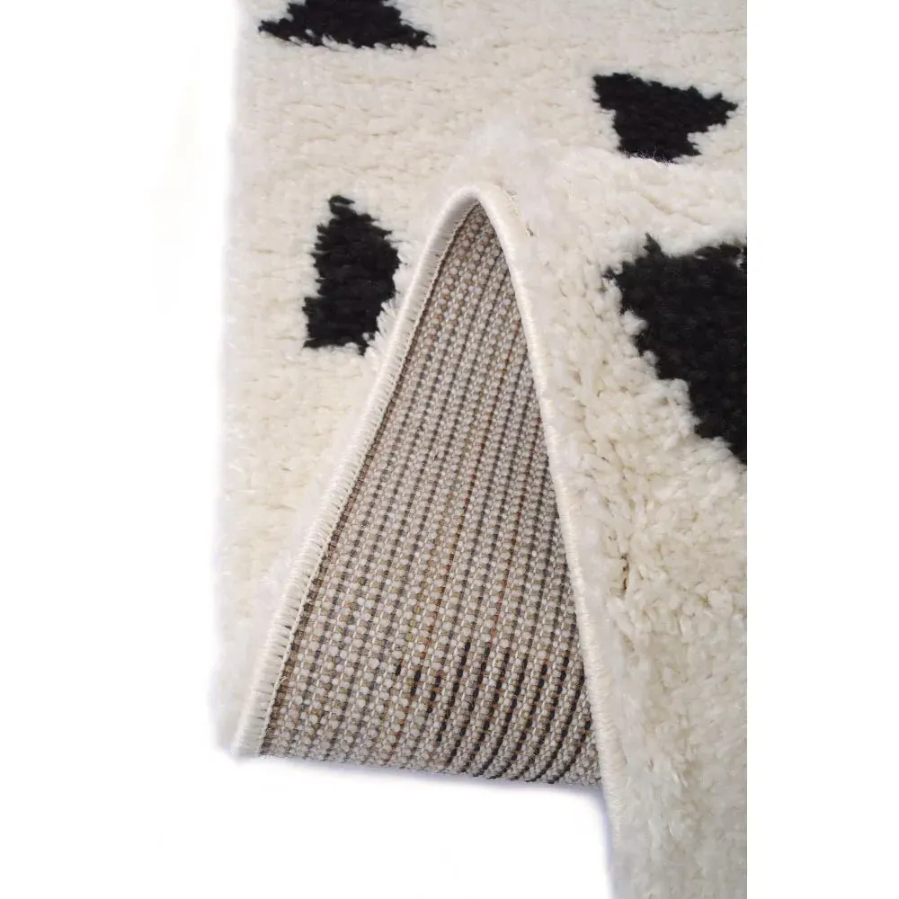 Snug Triangles Shaggy Rug - Multi, Polyester