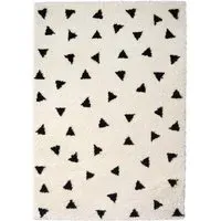 Snug Triangles Shaggy Rug - Multi, Polyester