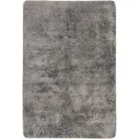 Soft Washable Rug 100 x 150cm - Grey, Polyester
