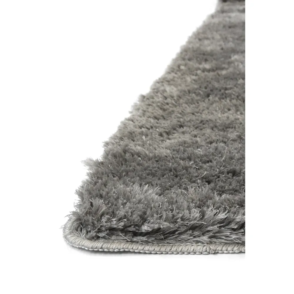 Soft Washable Rug 60 x 100cm - Grey, Polyester