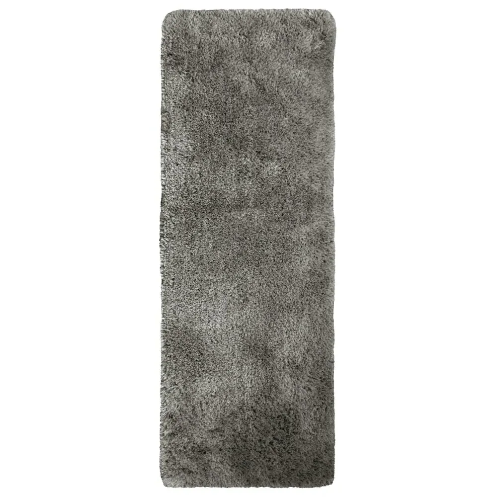 Soft Washable Rug 67 x 180cm - Grey, Polyester