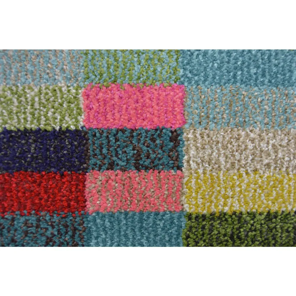 Villa Broken Blocks Rug - Multi, Polypropylene