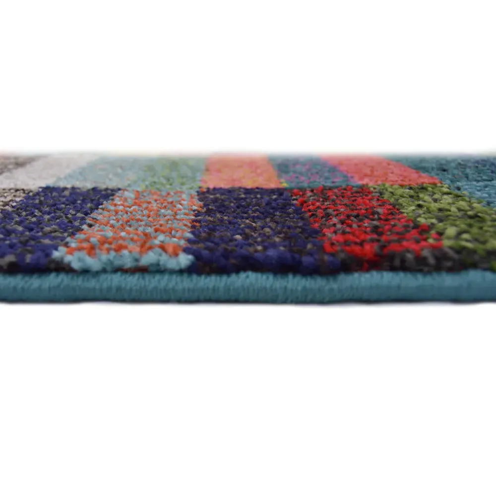 Villa Broken Blocks Rug - Multi, Polypropylene
