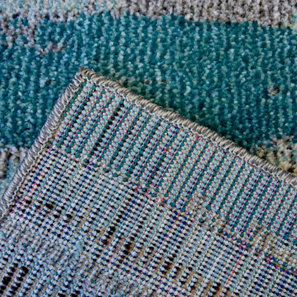 Villa Duck Egg Rug - Blue, Polypropylene