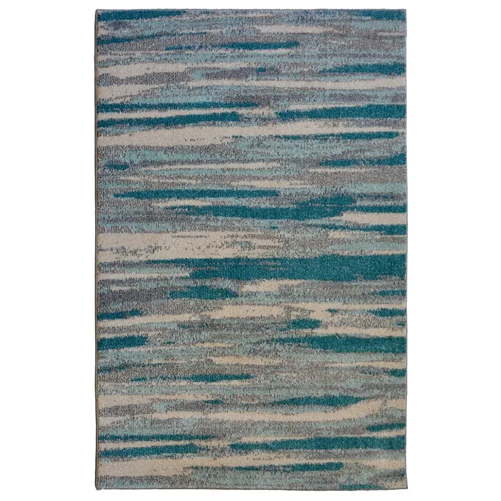 Villa Duck Egg Rug - Blue, Polypropylene