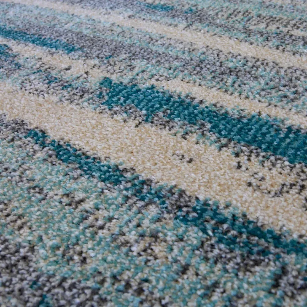 Villa Duck Egg Rug - Blue, Polypropylene