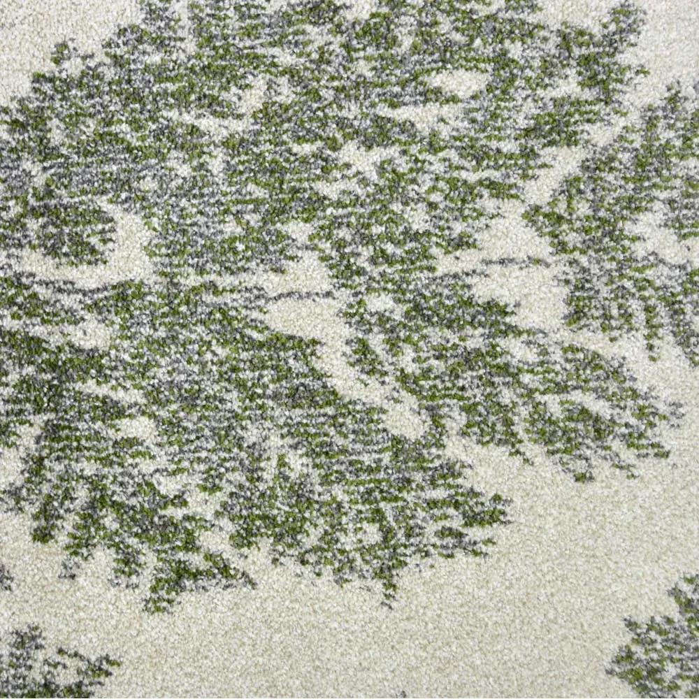 Villa Leaf Rug - Green, Polypropylene