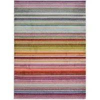 Villa Multicoloured Stripe Rug - Multi, Polypropylene