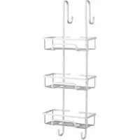 3-Tier Over Door Shower Caddy - Silver, Aluminium