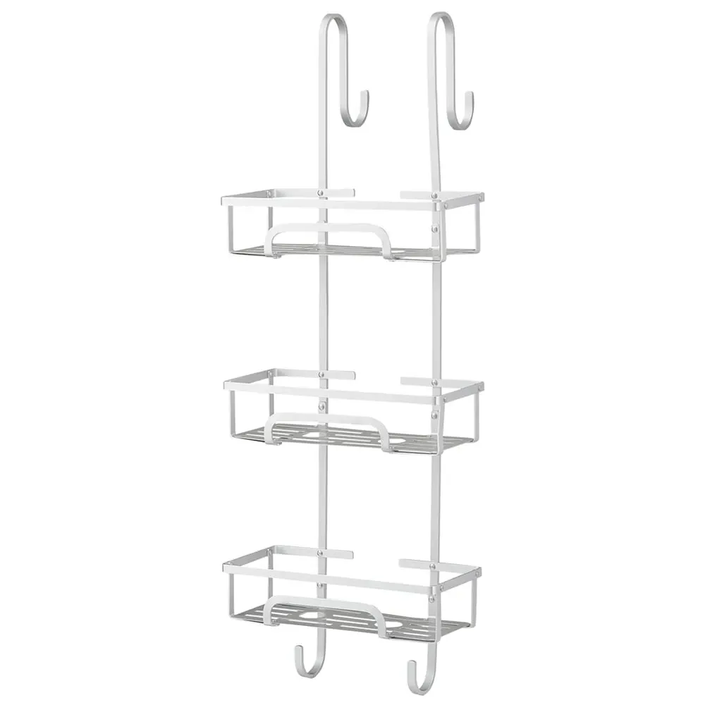 3-Tier Over Door Shower Caddy - Silver, Aluminium