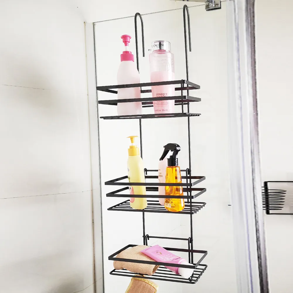 3-Tier Shower Caddy - Black, Steel