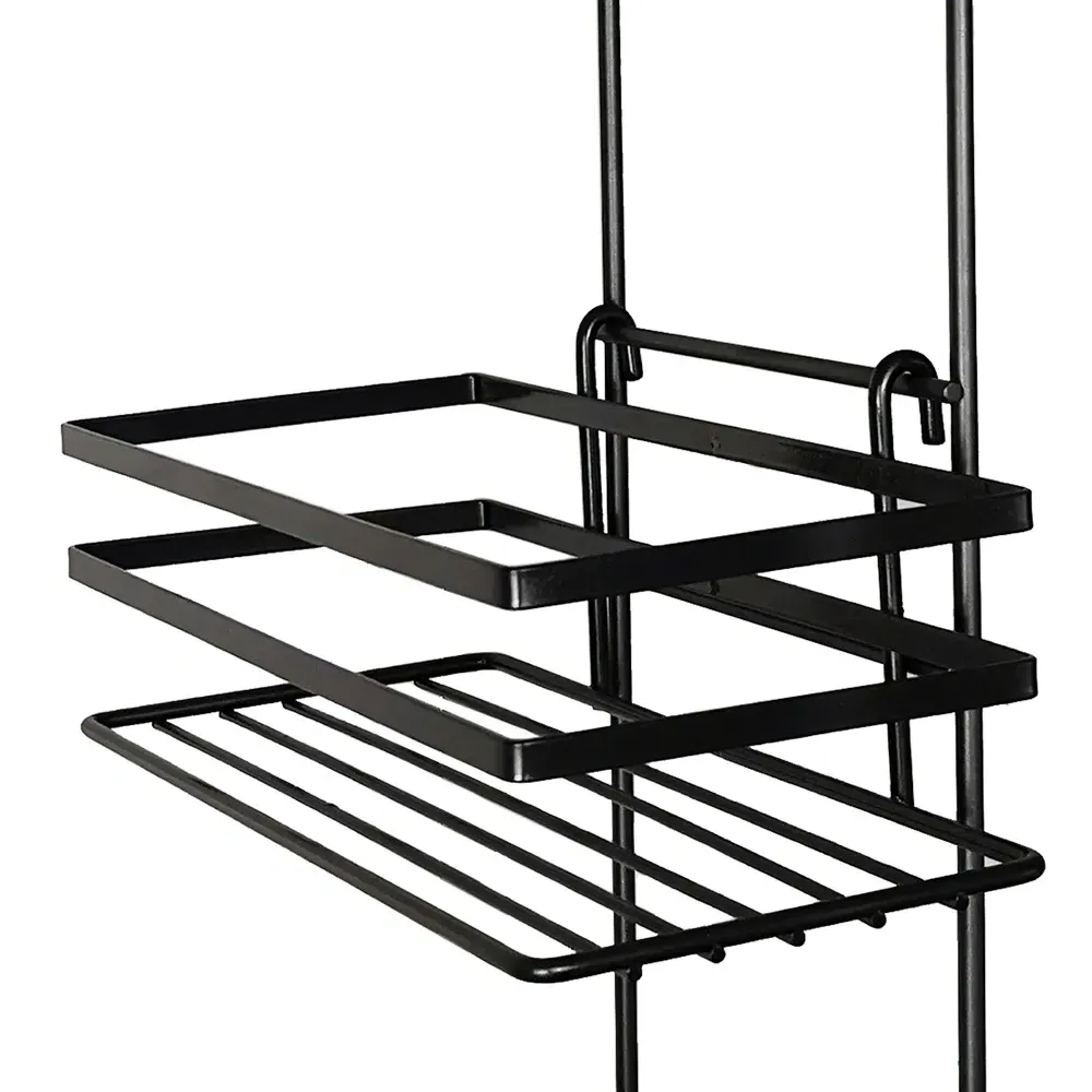 3-Tier Shower Caddy - Black, Steel