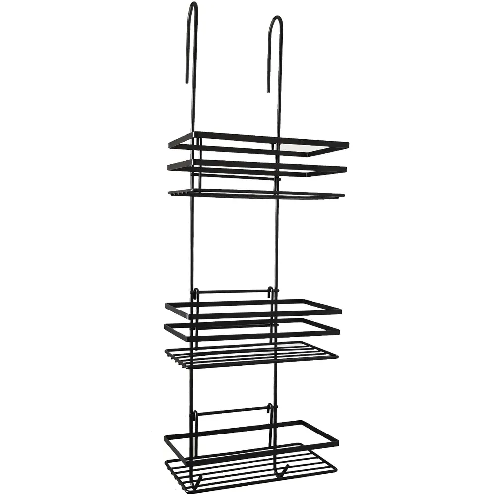 3-Tier Shower Caddy - Black, Steel image