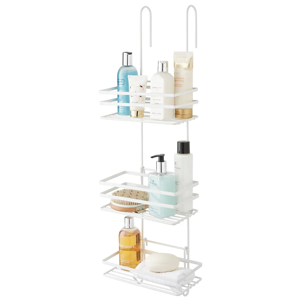 3-Tier Shower Caddy - White, Steel