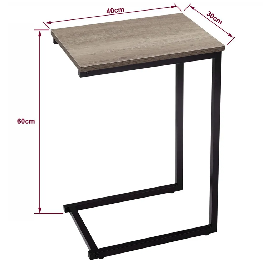 C Shaped Side Table