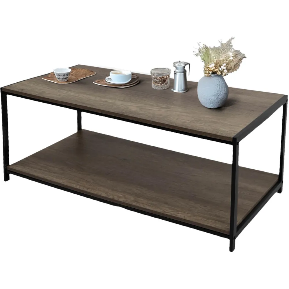 Coffee Table with Storage - Grey