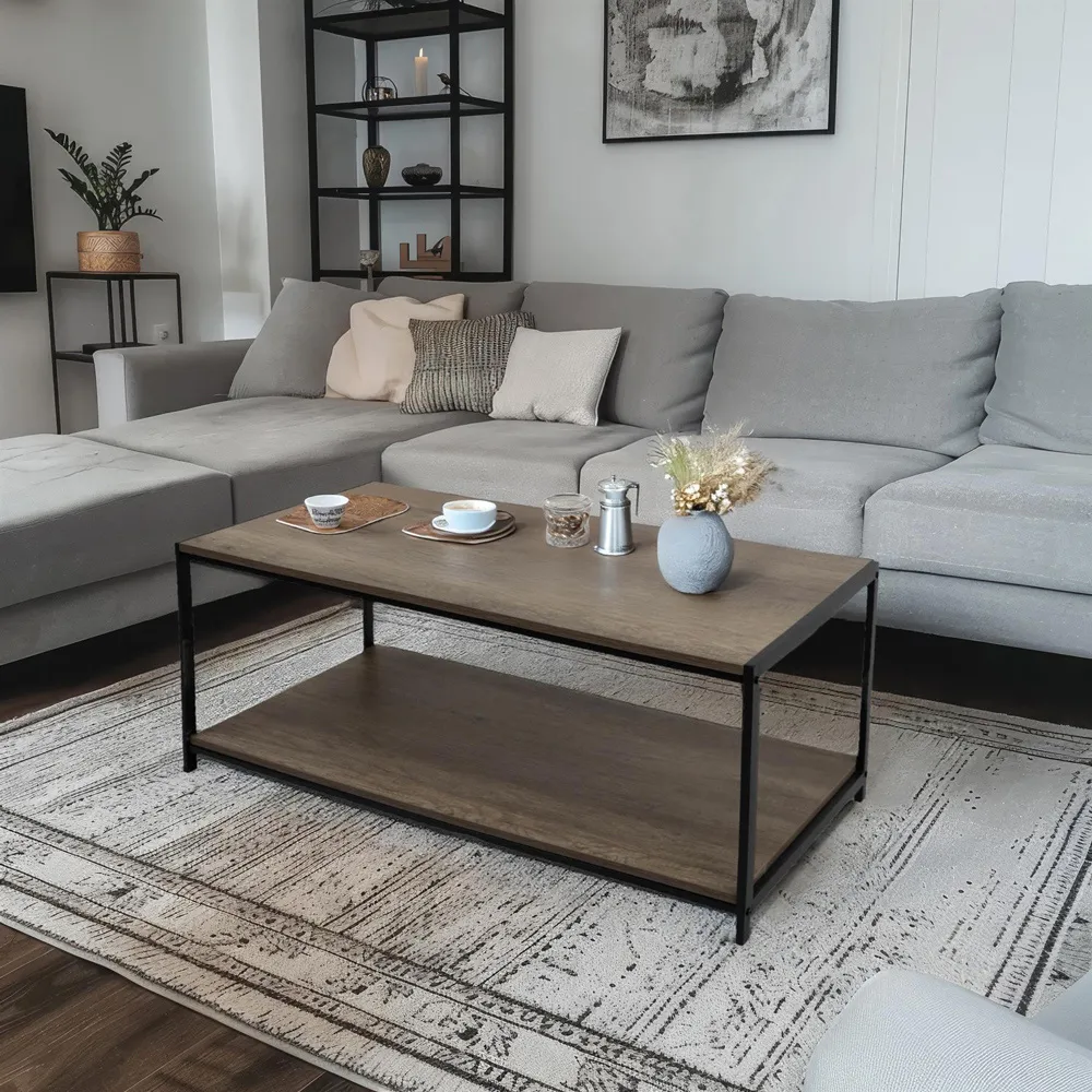 Coffee Table with Storage - Grey