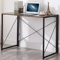 Folding Indoor Table - Rustic Brown