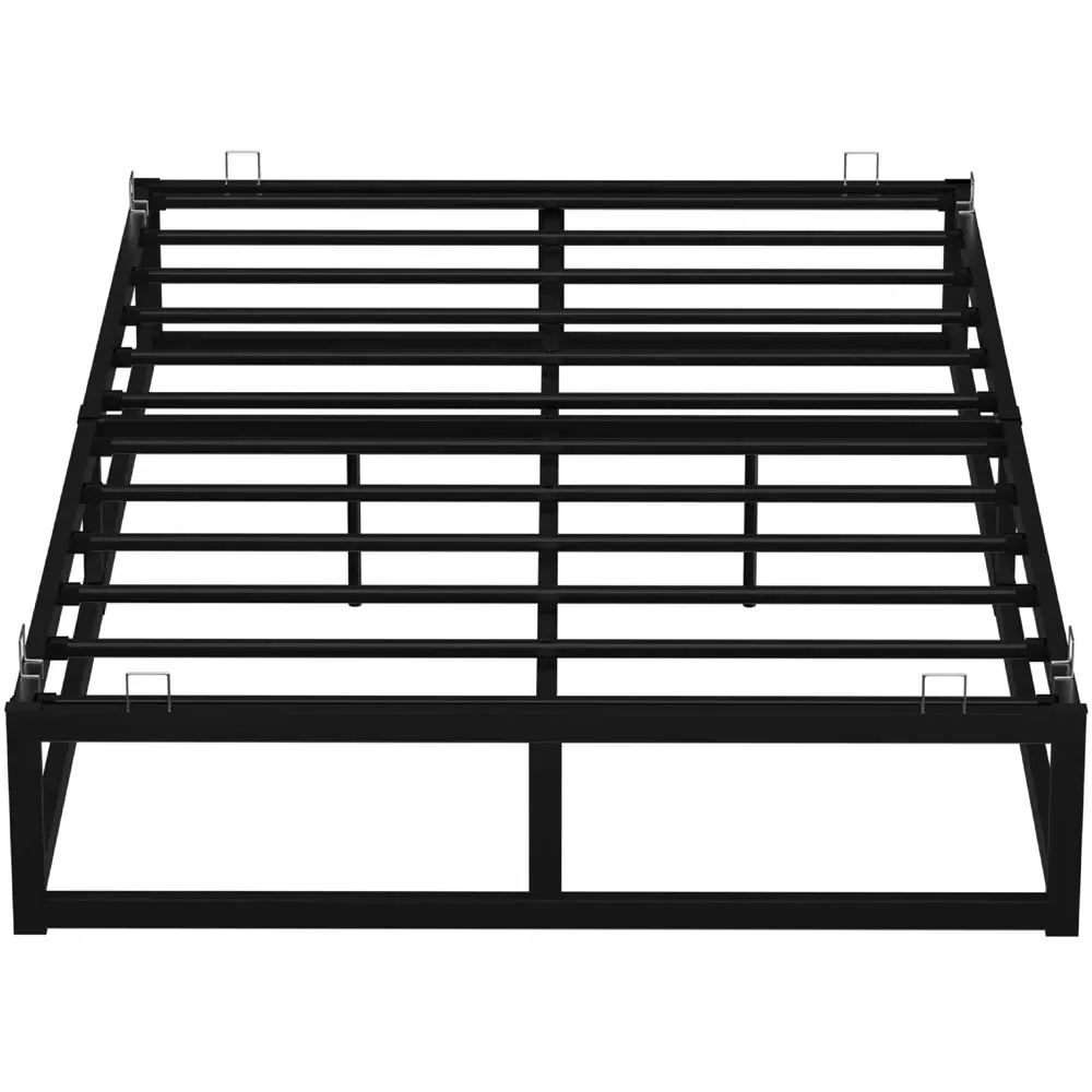 King Platform Metal Bed Frame - Black