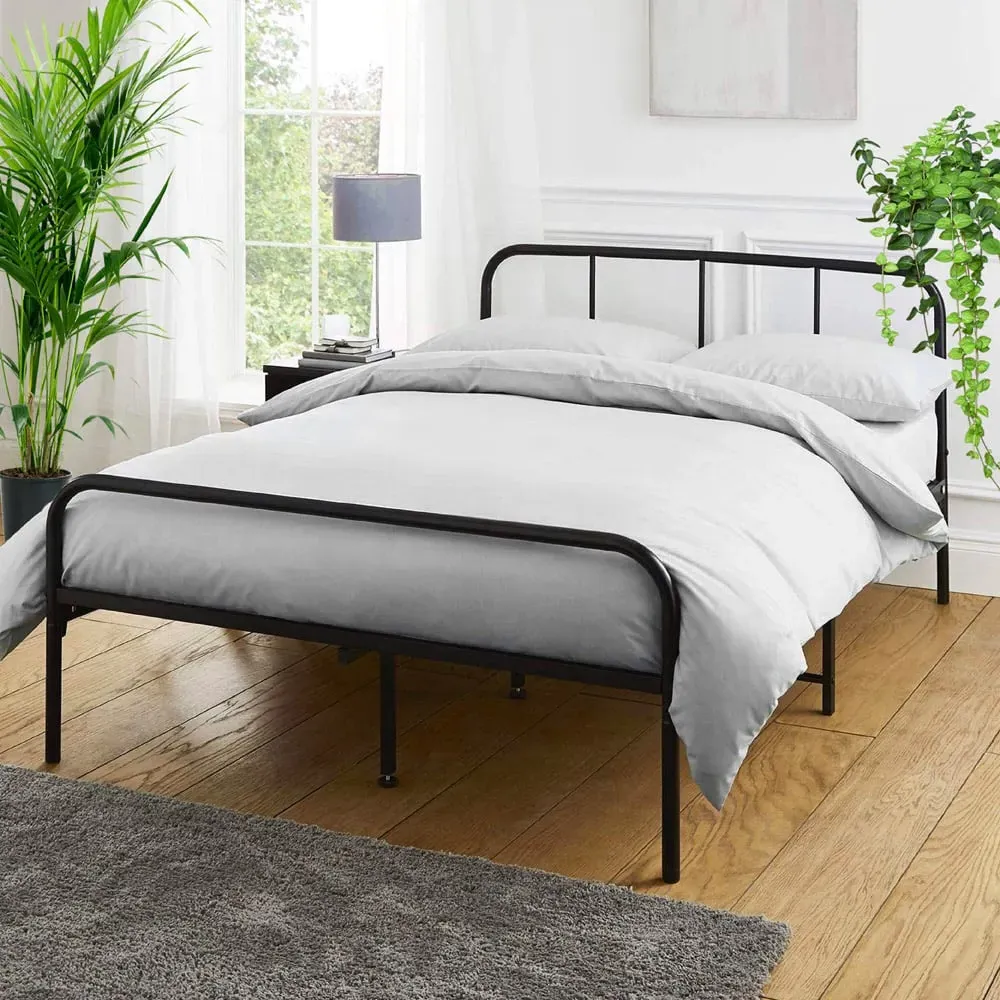 King Size Bed Frame - Black, Metal
