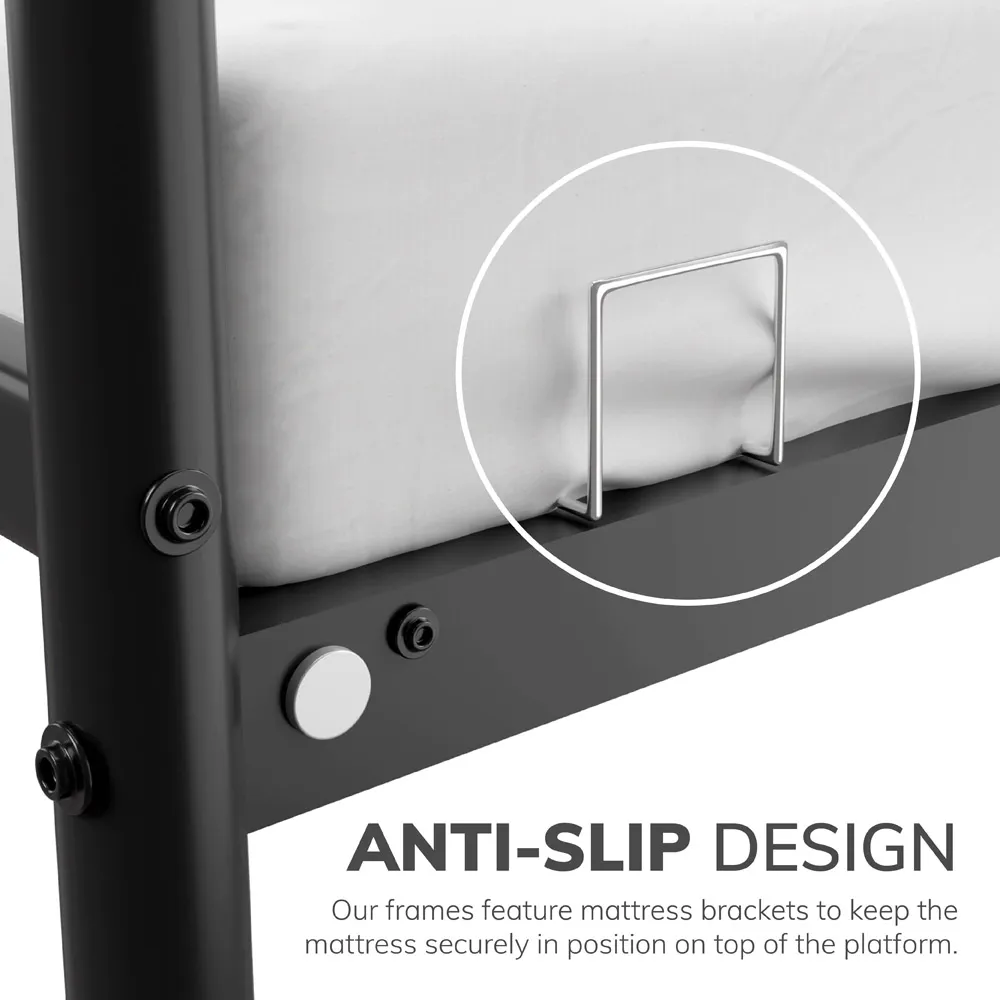 Single Bed Frame - Black, Metal