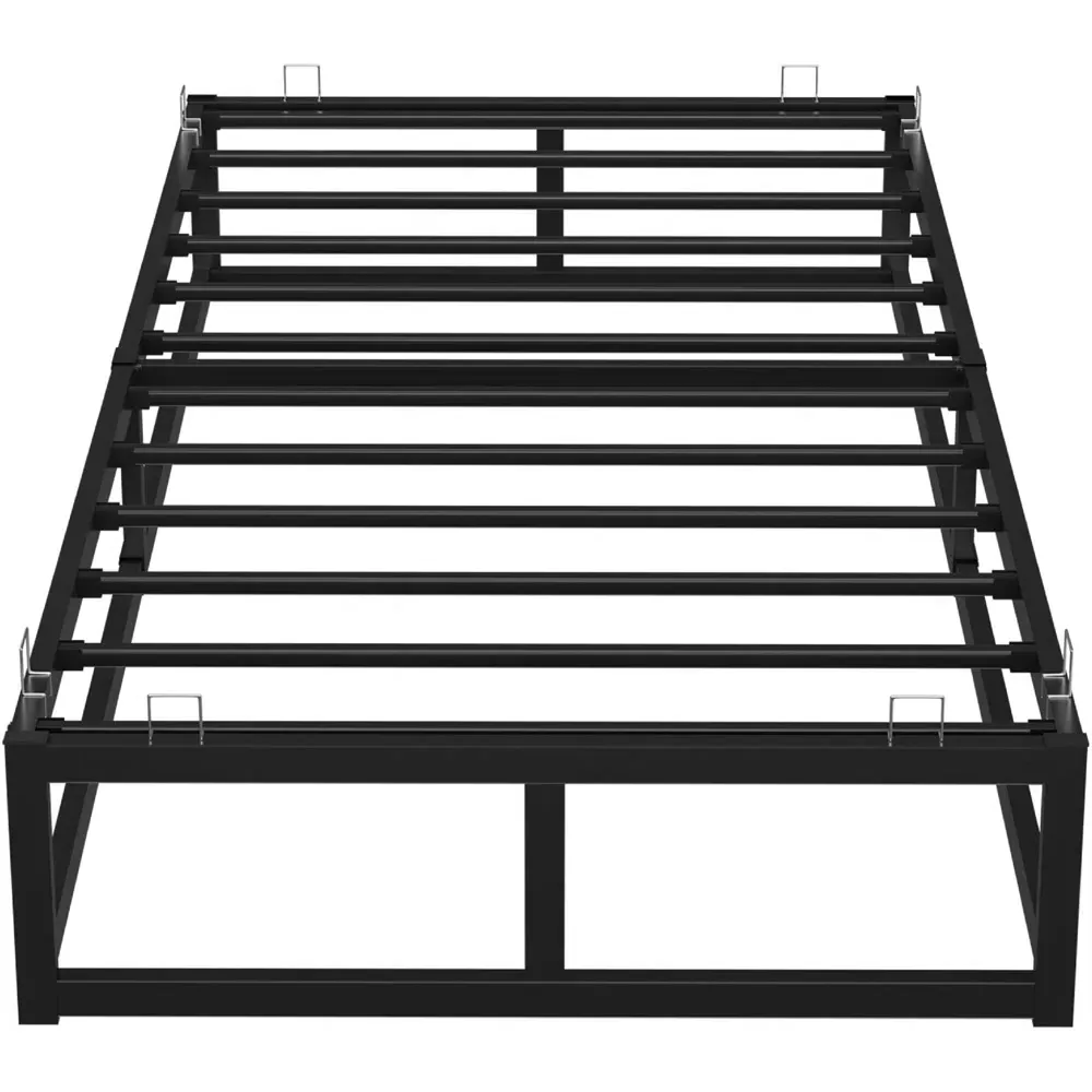 Single Platform Metal Bed Frame - Black