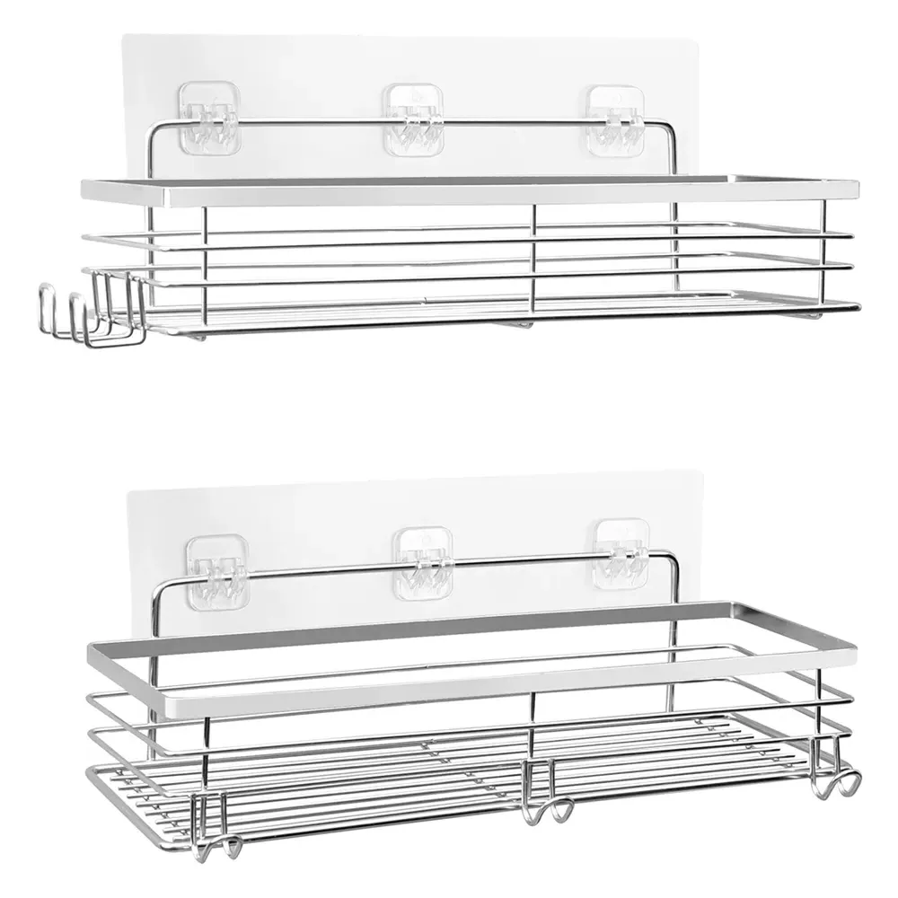 Steel Shower Caddy Pack of 2 - Silver image