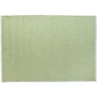 Green Woven Herringbone Rug - Green, Recycled Material