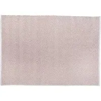 Rose Woven Herringbone Rug - Pink