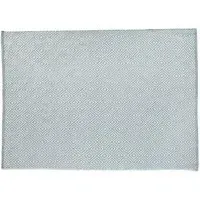 Sky Grey Woven Diamond Rug - Grey