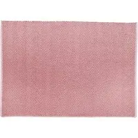 Woven Herringbone Rug - Pink