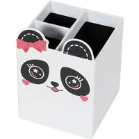 Panda Pen Pot with 3 Sections